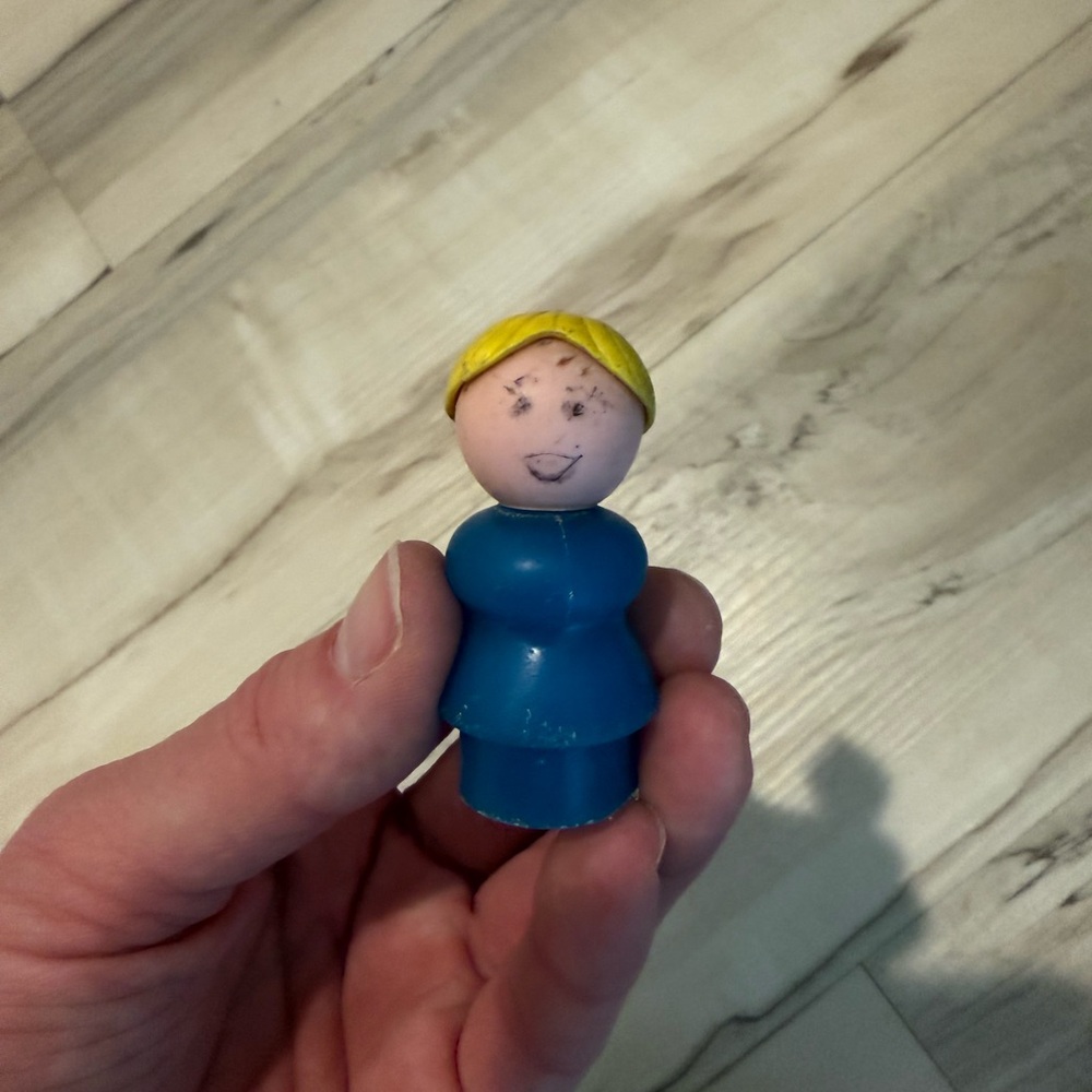 vintage Fisher-Price Little People figure, commonly identified as the "Mom"